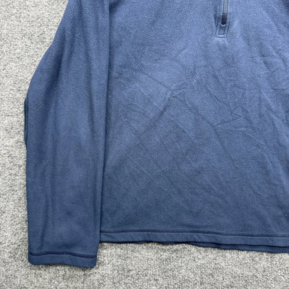 The North Face TKA 100 Quarter Zip Pullover Mens XL Navy Blue Long Sleeve Fleece